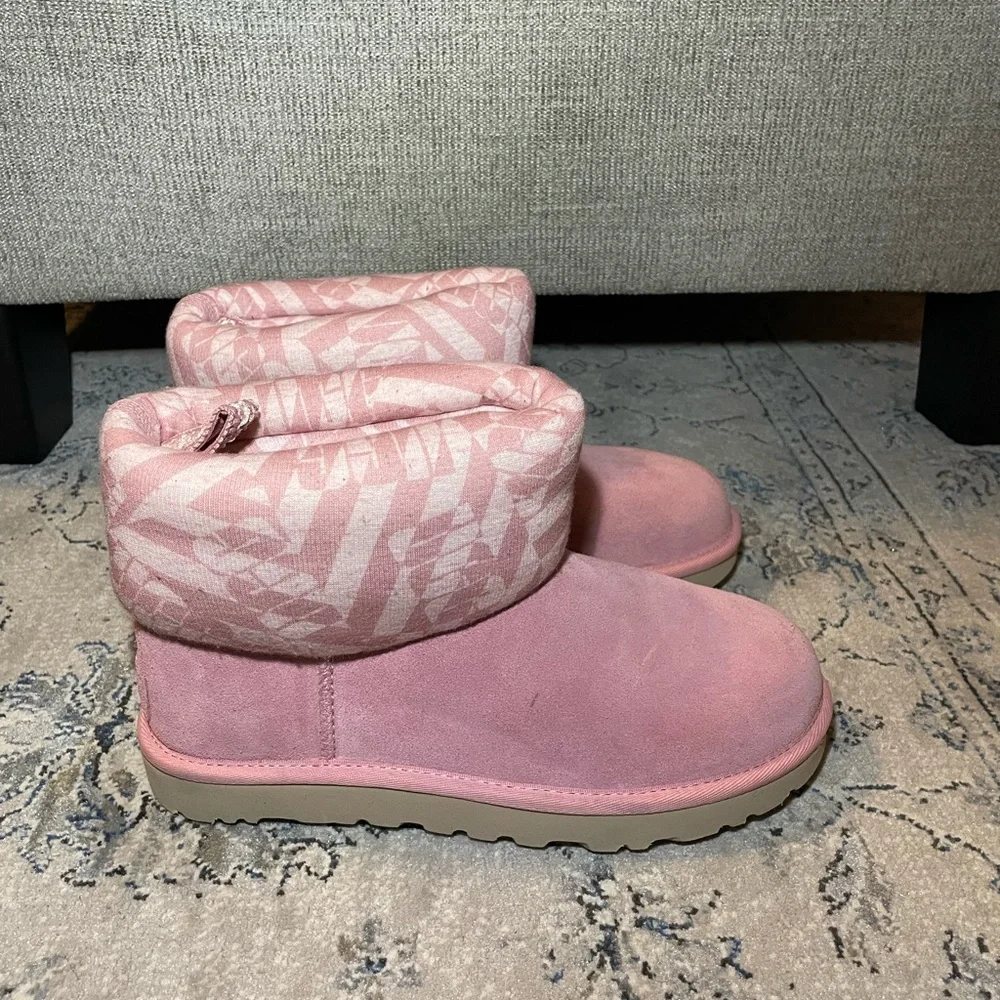 UGG Classic Mini Jersey Stripe Blush Boots